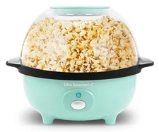 Elite Gourmet 3 Quart Hot Air Popcorn Maker Popper with Electric Stirring 