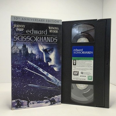 EDWARD SCISSORHANDS VHS (2000) 10th Anniversary Edition Depp Ryder Burton