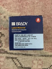 Brady PermaSleeve Heat Shrink Wire Labels for M6 M7 Printers - 0.187" Dia x 1"