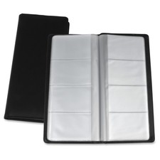 Business Card Storage Holder - 0.8" X 4.4" X 9" - Vinyl, Plastic - 1 Each