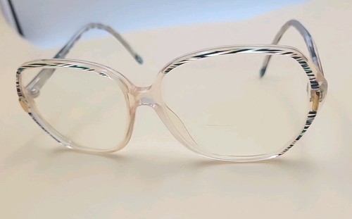 Vintage Blue Tortoise Shell Oversized Frames Prescription Bifocals 140/287 - Picture 7 of 10
