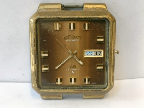 NON FUNZIONANTE, RIPARAZIONE SCOPO VINTAGE SEIKO LM 23J AUTOMATICO 5606-5110 JAPAN - Foto 11 di 11