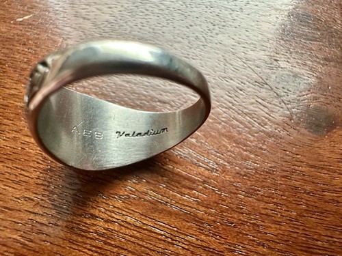 AEB Valadium Milan High School Class Ring Gr. 6,5 blauer Stein - Bild 4 von 7