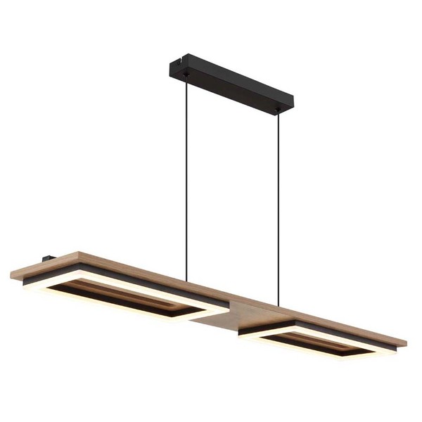 HäNgelampe Pendellampe Esstischleuchte Holzoptik Wohnzimmerlampe Led H 120 Cm-image