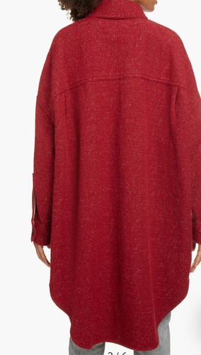 Isabel Marant Étoile OBIRA oversized Wool Shirt Coat SZ 38 XL  - Picture 8 of 9