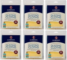 (6) ea Guardsman 462700 5 packs Ultimate Re Usable Lint Free Dusting Cloths