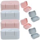  8-teilige Seifenaufbewahrungsbox: Tragbare, auslaufsichere Seifenschale aus