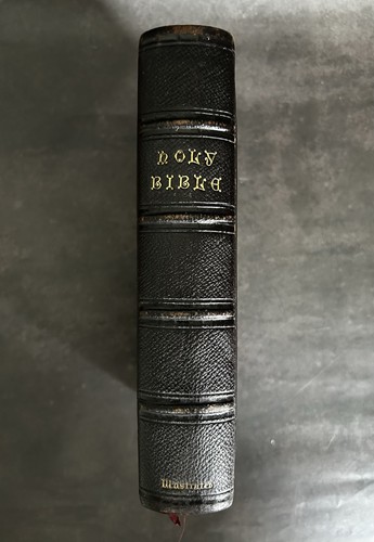 Antique c1880 Holy Bible Old New Testaments Fine Leather Clasp Oxford University - Bild 7 von 20