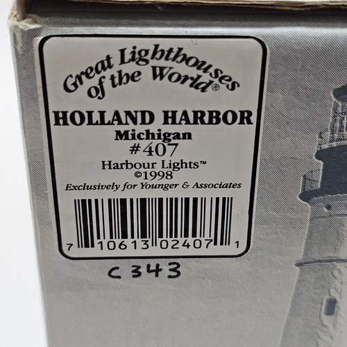 Harbour Lights Great Lighthouses of the World HOLLAND HARBOR MICHIGAN #407 - Picture 11 of 11