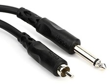 Hosa Technology 1/4" Male to RCA Male Audio Cable - 10'