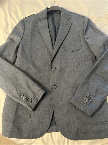 Allsaints Yakushi 100% Wool Blazer Sz 38R Charcoal Gray NWOT - Picture 14 of 19