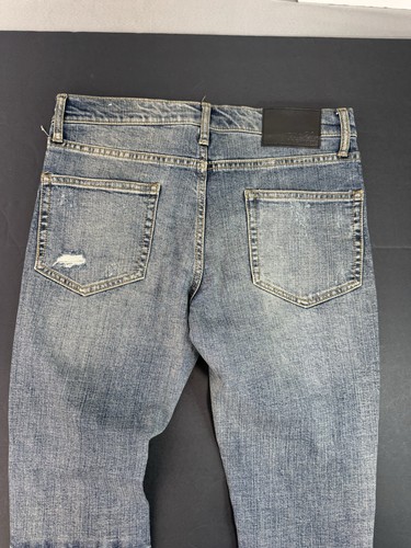 Rue 21 Premium Skinny Supreme Flex schwarze Herrenjeans Gr. 30 x 32 distressed - Bild 9 von 11