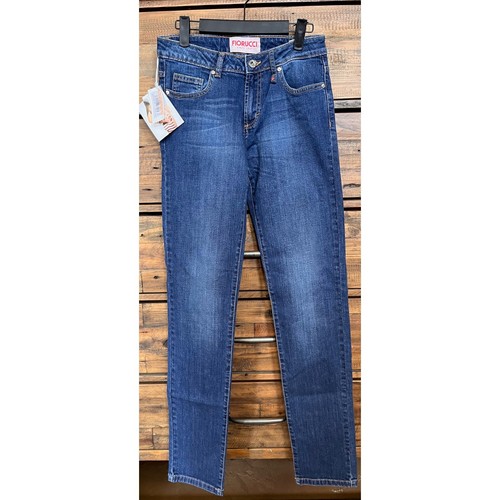 FIORUCCI Women's Dark Wash Skinny Jeans Sz 27 Length 34.5 In. NWT - Picture 1 of 15