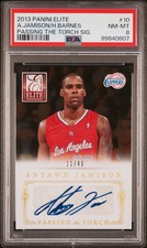 ANTAWN JAMISON HARRISON BARNES '13 ELITE PASSING TORCH DUAL AUTO /49 PSA 8 POP 1