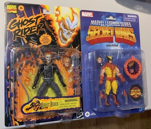 Ghost Rider Marvel Legends Retro 80th Anniversary & Wolverine Secret Wars Lot
