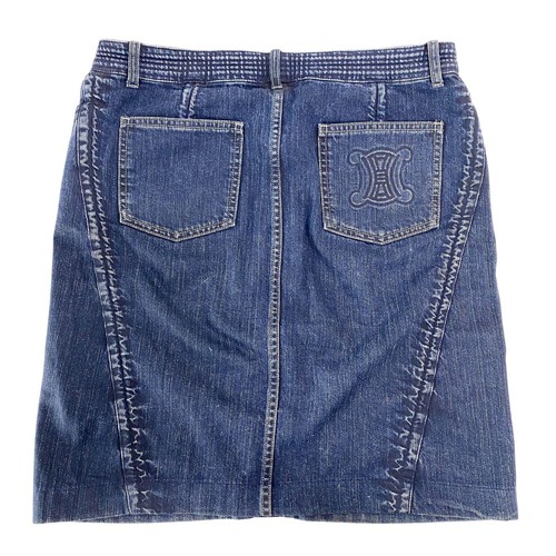CELINE Blue Denim Skirt - Picture 2 of 13