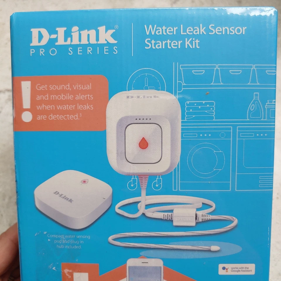 D-LINK Wi-Fi Water Leak Sensor Starter Kit DCH-S1621KT New Sealed - Image 2 of 4