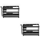  2 Pack Tooth Brush Stand Toothbrush Rack Wall-mounted Toothpaste