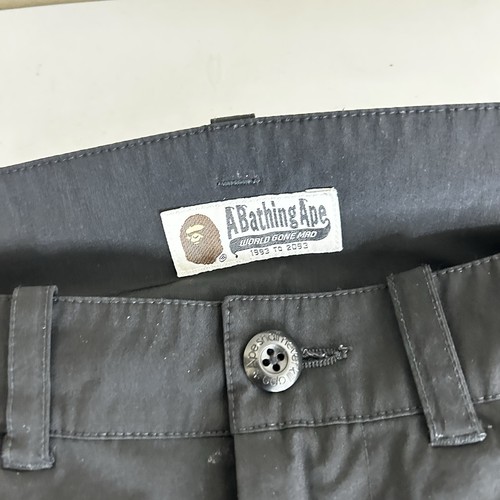 BAPE A BATHING APE ‘Black’ NYLON JOGGERS PANTS SIZE Small - Picture 9 of 14