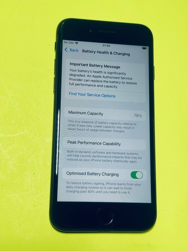 Apple iPhone SE 2nd Generation (A2296) 64GB Space Grey (Unlocked/damage) 9646/41 - Picture 3 of 7