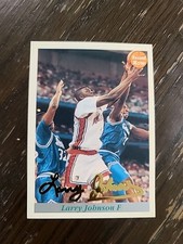 1992 Front Row Larry Johnson #7 0632 Of 2000  24k Signature