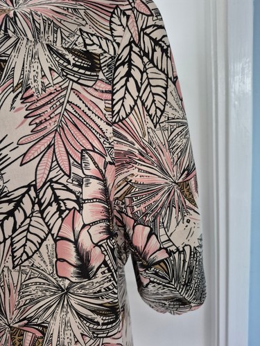 NEXT MENS SHIRT Size M Relaxed FIT Tropical Hawaiian Floral cotton mix VGC - Picture 11 of 11