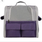 Pet Carrier Portable Backpack for Cat Puppy Dog up to 10kg Capsule Purple Bag