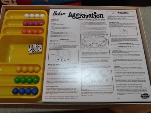 Hasbro 2015 Aggravation Retro Series Board Game Complete EUC Some Replacements - Picture 5 of 8