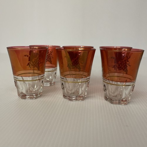 Vintage Italian Lubiana Aperitif Cordial Liqueur Glass Grapes Cranberry - Bild 4 von 8