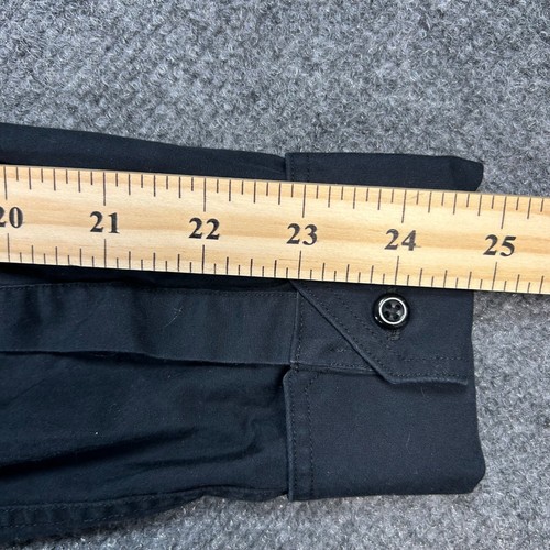 Camisa Ben Sherman Sastrería Para Hombre 15.5 34-35 Negra Manga Larga Abotonada Calce Ajustado - Imagen 9 de 10