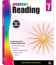 Spectrum Reading Comprehension Grade 7, Ages 12 to 13, 7Th Grade Reading Compreh