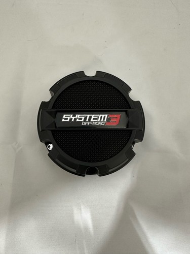SYSTEM 3 OFF-ROAD Matte Flat Black Wheel Center Cap Part # C951-2 - Picture 1 of 2