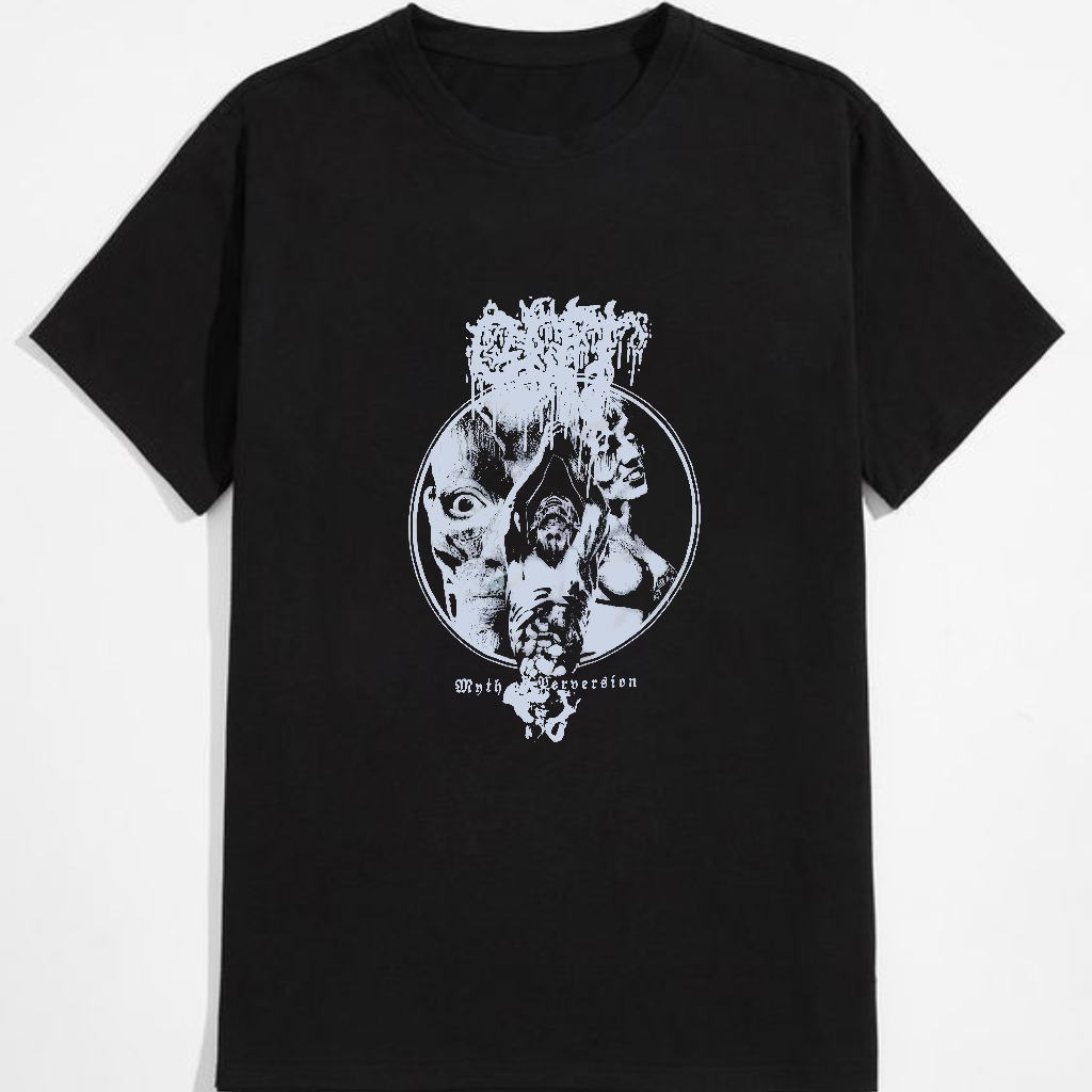 Unisex Black Cotton T-Shirt with Creative Graphic Design