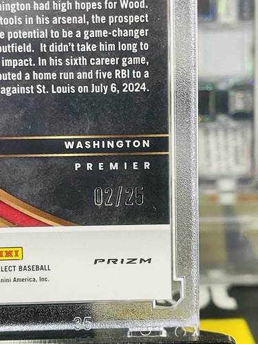 💥2024 Panini Select James Wood #1 Tie-Dye /25 (RC) - Washington Nationals🇺🇸 - Picture 11 of 11