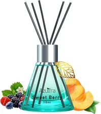 Reed Diffuser Set 3.4 oz, Berry Scent Diffusers for Home, Aromatherapy Diffuser 