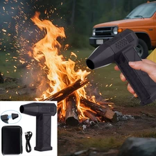 Compressed Air Duster Mini Blower with LED Light, 130,000 RPM, 4 Speed New