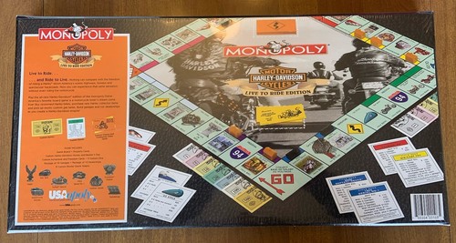 Harley Davidson Live To Ride Edition 2000 Monopoly gioco da tavolo NUOVO - Foto 2 di 2