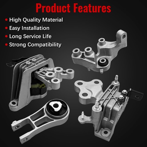 Supporto motore 4 pezzi e auto trans. Kit attacchi per Chrysler Pacifica 2017-2023 3,6L - Foto 5 di 9