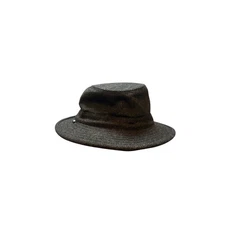 Tilley Wool Blend Bucket Hat Mens M M Size Dark Brown Tweed Outdoor Travel
