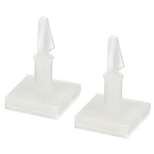 10 Pcs 0.43" Height Adhesive Standoff Reverse Mount Insulation Bracket White