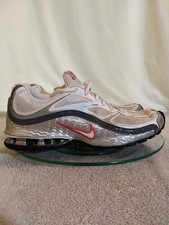 Nike Womens Reax Run 5 'White Metallic Silver' (407987-116), Size: 9.5   #MT59+9