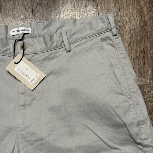 Peter Millar pantaloncino golf uomo taglia 33 grigio chiaro casual - Foto 4 di 7