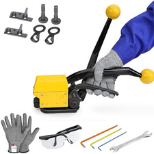 Steel Strapping Banding Tool - Tensioner, Crimper & Cutter Combo Machine