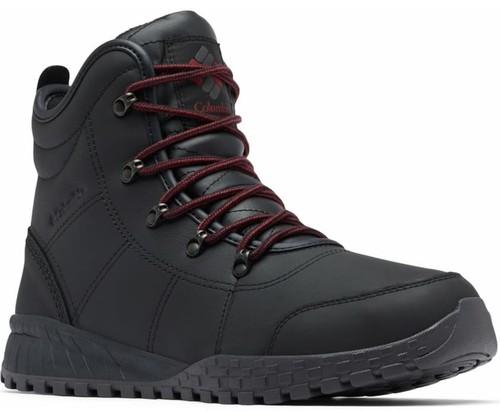 Columbia Fairbanks Rover II Mens Waterproof Leather Boots, Black, Pick Size 14 - Picture 1 of 12