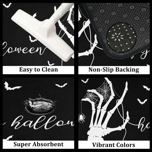 Halloween Kitchen Rugs and Mats for Floor, Halloween Decorations for Home, 2 ... - Bild 4 von 9