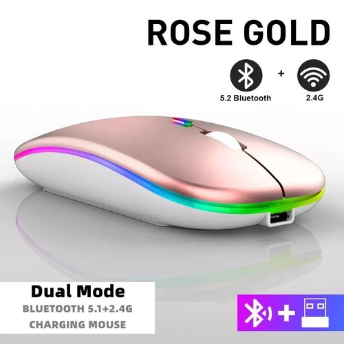 Rechargeable Slim Wireless Mouse Bluetooth 5.2+ 2.4G Cordless For Laptop PC AU - Picture 22 of 30