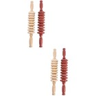  4 stücke Lady Home Holzrad 9 Rollen Bauch Gesundheit Massagegerät Body Roller