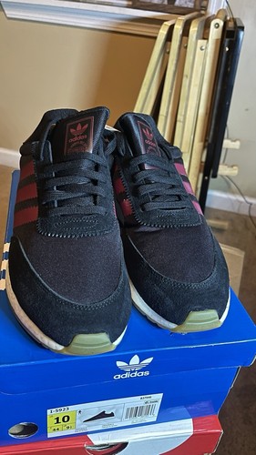 Size 10 - adidas I-5923 Black Burgundy USA Ultra boost Iniki Runner - Picture 4 of 15