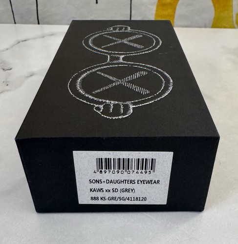 Kaws X Sons And Daughters Glasses Grey AUTHENTIC IN BOX. Kids Unisex Sunglasses - Picture 8 of 8