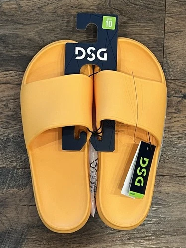 NEW Mens DSG Molded Slides Orange (University Gold) Size 10